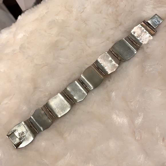 Vintage 925 Sterling Silver Bracelet-Made in Mexico-Abalone Shell - Picture 14 of 15